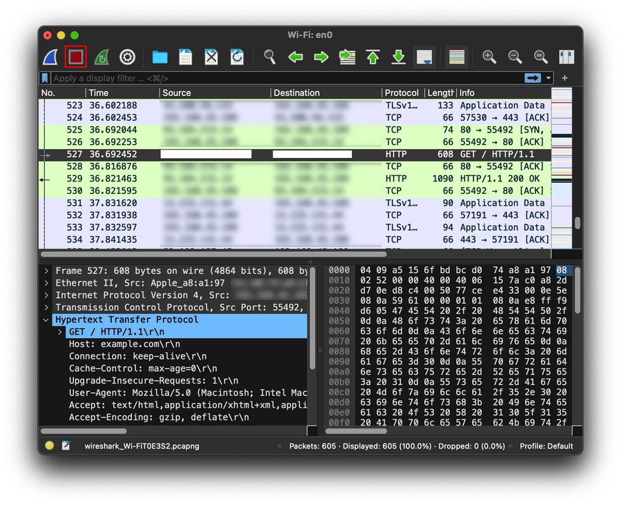 wireshark packet capture