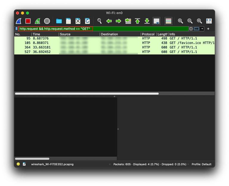 wireshark packet filters